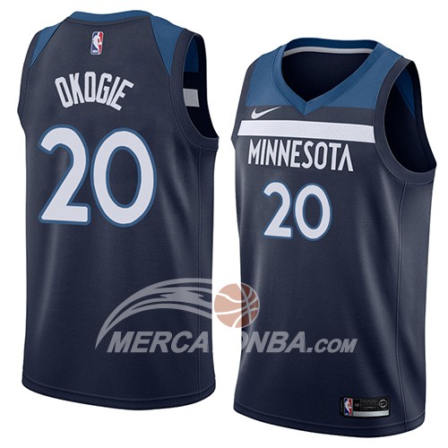 Maglia NBA Minnesota Timberwolves Josh Okogie Icon 2018 Blu